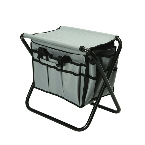 Household Essentials Collapsible Utility Stool, Gray