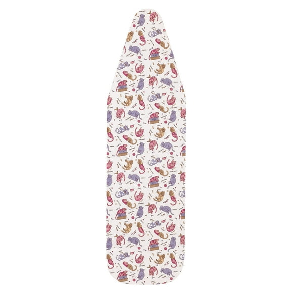 Household Essentials Deluxe Ironing Board Cover and Pad, Multicolor Kool Kats Pattern