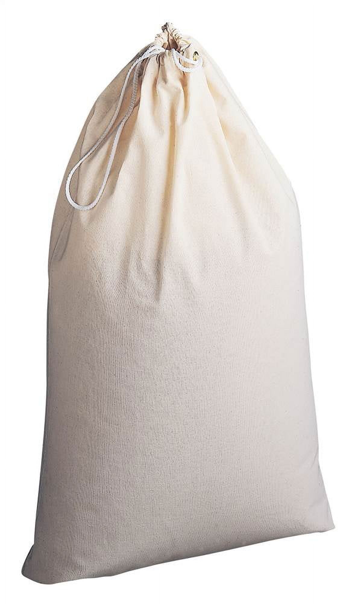 Household Essentials Extra Large Natural Cotton Laundry Bag, Beige