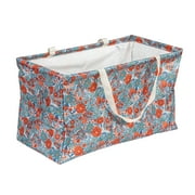 Household Essentials Flower Print Krush Container All-Purpose Utility Tote