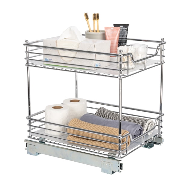 Household Essentials Glidez Chrome-Plated Steel Pull-Out/Slide-Out ...