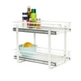 thumbnail image 1 of Household Essentials Glidez Multipurpose Powder-Coated Steel Pull-Out Storage Organizer with Plastic Liners for Under Cabinet - 2-Tier Dual-Slide - Fits Standard Size Cabinet, White, 1 of 11