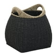 thumbnail image 1 of Household Essentials Handled Basket, Two Tone Seagrass and Paper Rope, 1 of 10