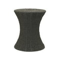 thumbnail image 1 of Household Essentials Handwoven Paper Rope Stool with Hourglass Shape, Gray, 1 of 5