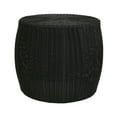 thumbnail image 1 of Household Essentials Handwoven Resin Barrel Side Table Storage Container, Black, 1 of 8