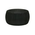 thumbnail image 1 of Household Essentials Handwoven Resin Storage Stool Ottoman, Black, 1 of 9