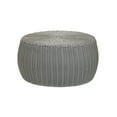 thumbnail image 1 of Household Essentials Handwoven Resin Storage Stool Ottoman, Gray, 1 of 8