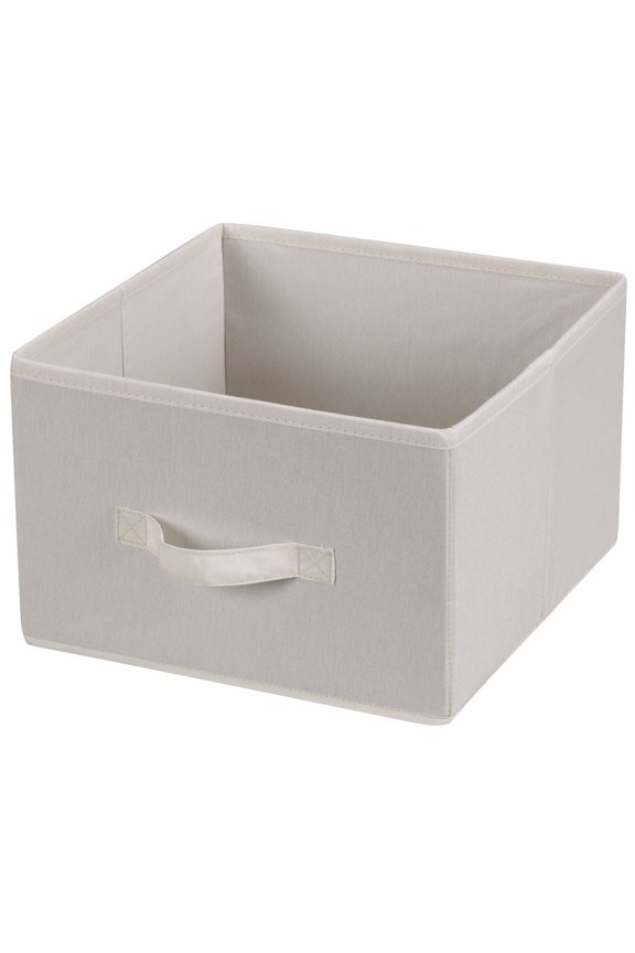 Hanging Closet Organizer Drawers, 2 Pack, Blended Canvas, Convenient Front Handles, Great Option for Closed Storage, Natural