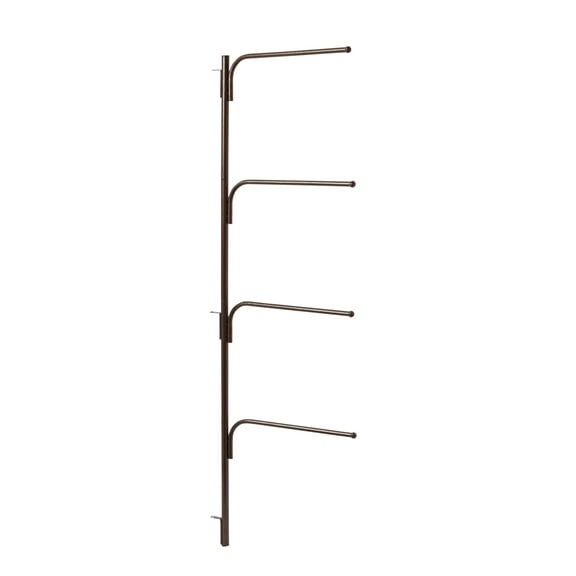 Household Essentials Hinge-It Clutterbuster Family Towel Bar, Bronze