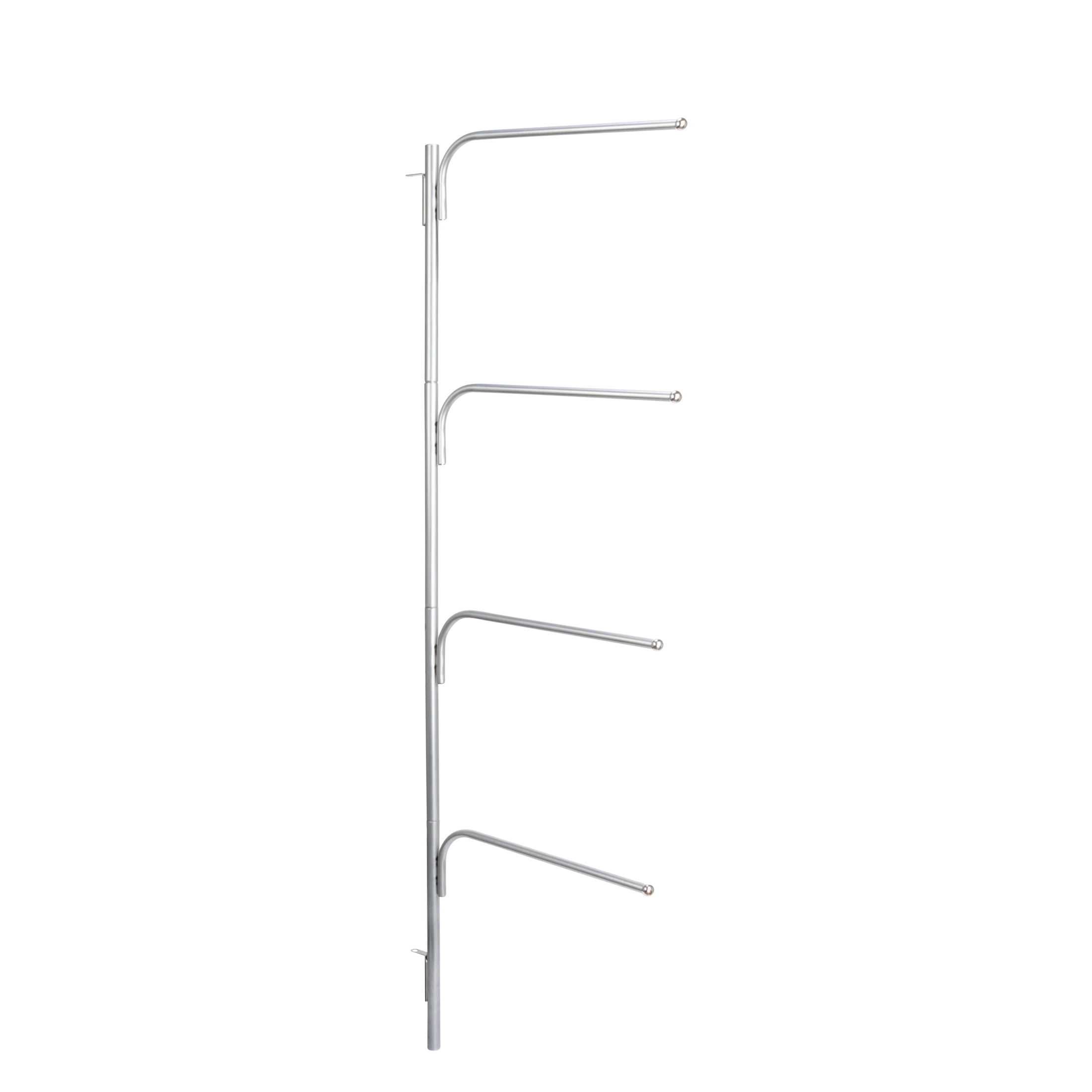 Chrome Wall Mounted Hinge-It Towel Bar with Swivel Arms