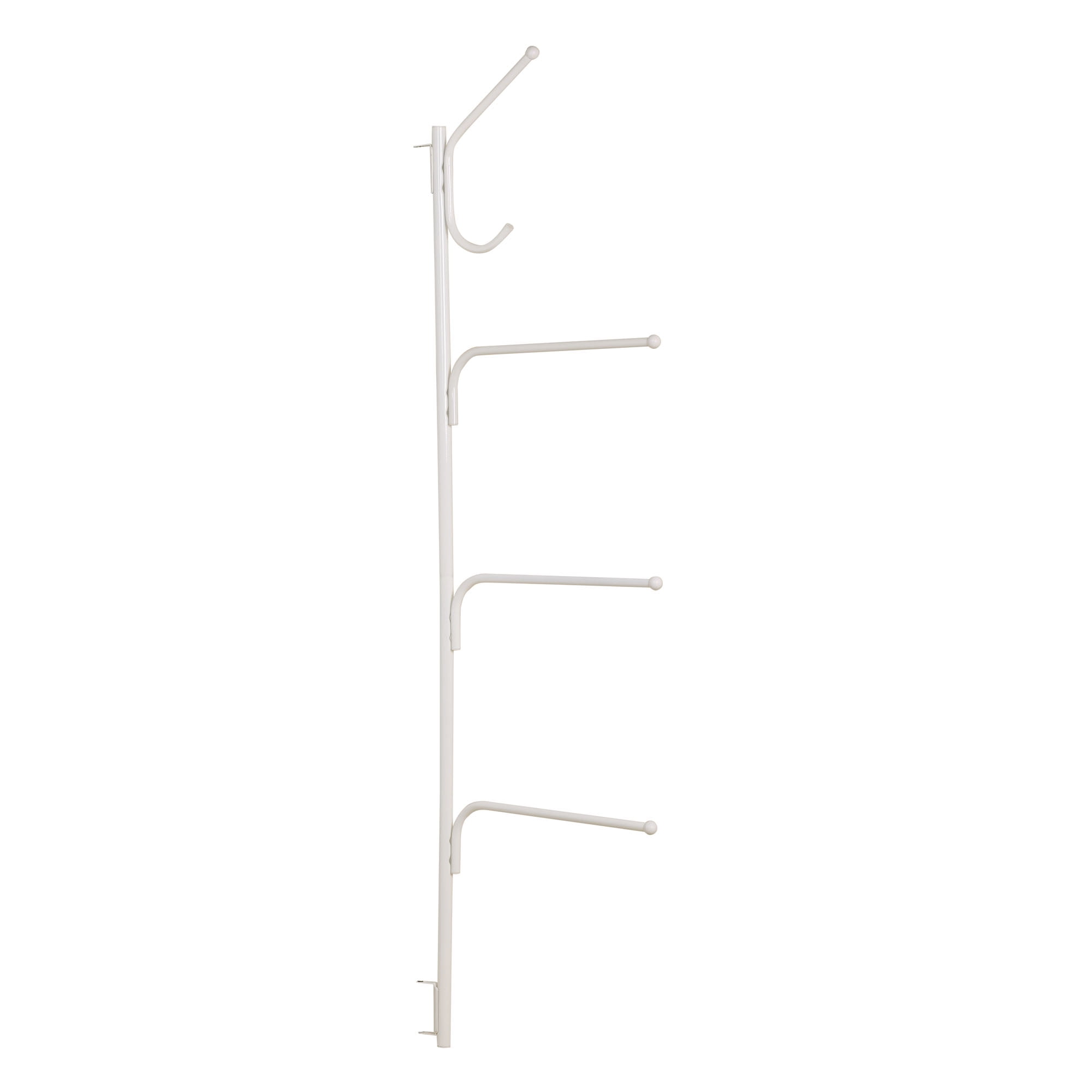 White Wall Mounted Hinge-It Clutterbuster Towel Bar