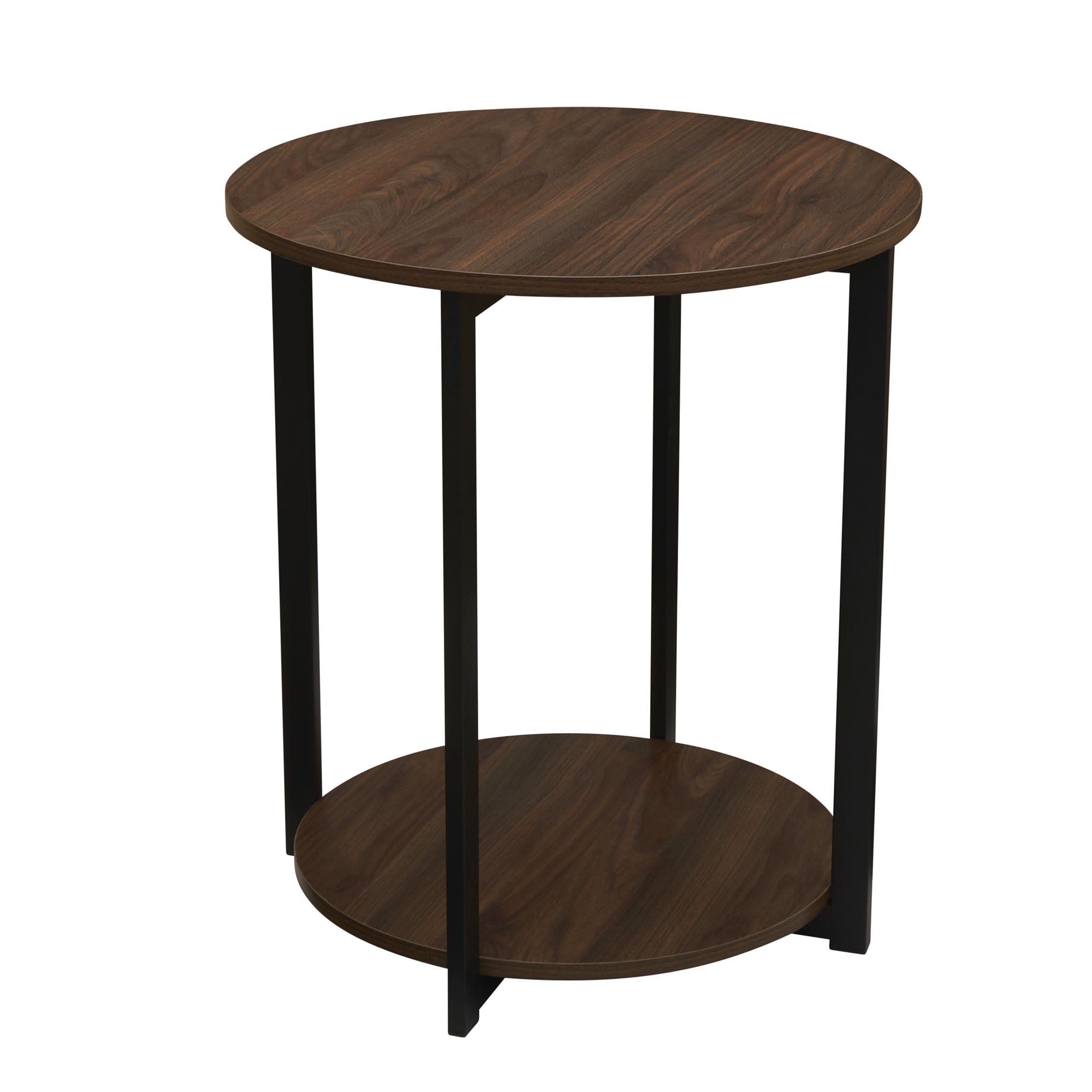 Household Essentials: Jamestown Round End Table - Stylish & Functional Living Room Solution