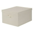 Household Essentials Jumbo Canvas Storage Box with Lid