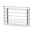 thumbnail image 1 of Household Essentials Tall Door Mount Cabinet Organizer, Sturdy Steel Wire Frame, Elegant Nickel Powder Finish, Mounts to Solid Surface, Included Hardware, Great for Tall or Large Items, 1 of 6