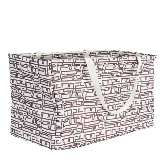 Household Essentials Tan Geometric Krush Container All-Purpose Utility Tote