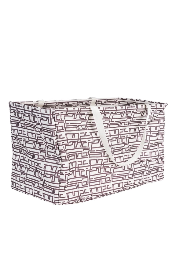 Tan Geometric Krush Container All-Purpose Utility Tote