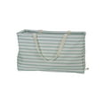 thumbnail image 1 of Household Essentials Teal Striped Krush Container All-Purpose Utility Tote, 1 of 6
