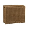thumbnail image 1 of Household Essentials 3 Compartment Laundry Sorter, Wicker Laundry Sorter, Natural Seagrass, 1 of 12