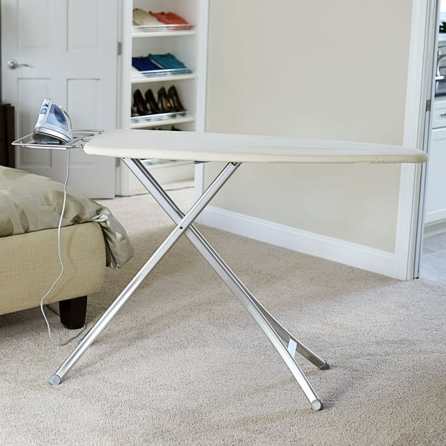 Household Essentials Lightweight Wide Top Ironing Board, Aluminum leg