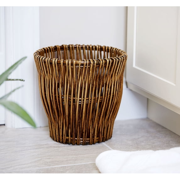 Household Essentials ML-2225 Small Reed Willow Waste Basket