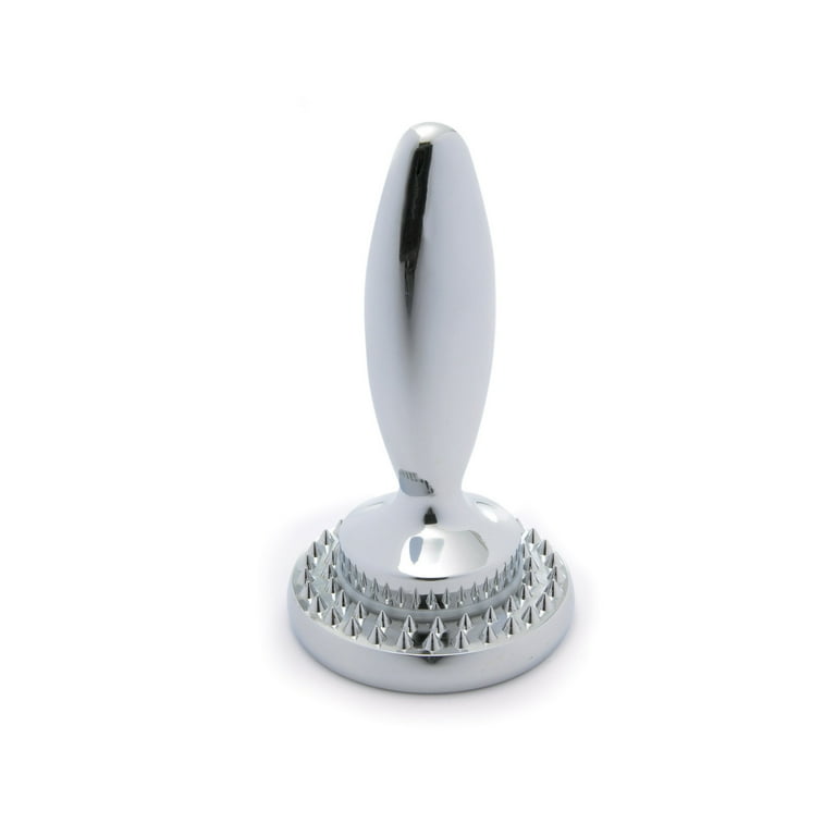 3.5 in. Chrome Plated Dishwasher Safe Meat Tenderizer 3.5 in. Chrome Plated Dishwasher Safe Meat Tenderizer