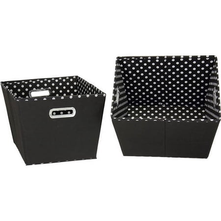 Household Essentials Medium Tapered Bins, 2-Pack
