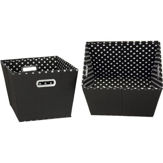 Household Essentials Medium Tapered Bins, 2-Pack