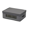 thumbnail image 1 of Household Essentials Mug and Tumbler Vision China Storage Box Chest, Gray, 1 of 7