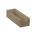 thumbnail image 1 of Household Essentials Narrow Accessory Organizer Tray, Slim Design, Sturdy with Soft Fabric Covering, Stylish and Functional, Brown, 1 of 14