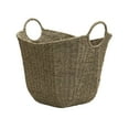 thumbnail image 1 of Household Essentials Natural Seagrass Basket with Handles, Natural Woven Wicker Storage Basket, Great for Decoration or Organization, 1 of 7