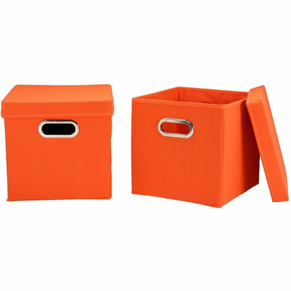 Household Essentials Orange Cube Set with Lids, 2pk - Walmart.com