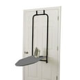 thumbnail image 1 of Household Essentials Over the Door Ironing Board, Self-Closing, Slim and Compact, Perfect for Small Spaces, Includes Padded Board Cover, Matte Black, 1 of 4