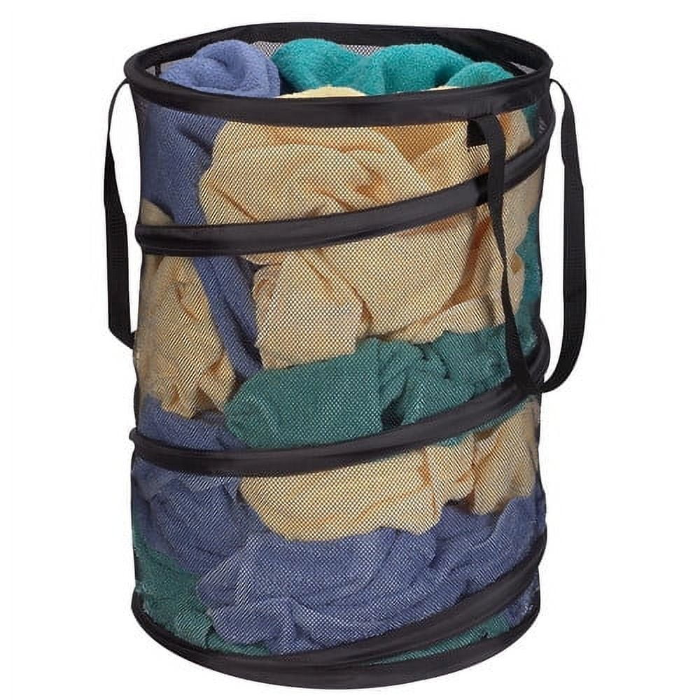 Mesh Popup Laundry Hamper – TINGOR Portable, Durable Handles, Collapsible  for Storage and Easy to Open. Folding Clothes Hampers 
