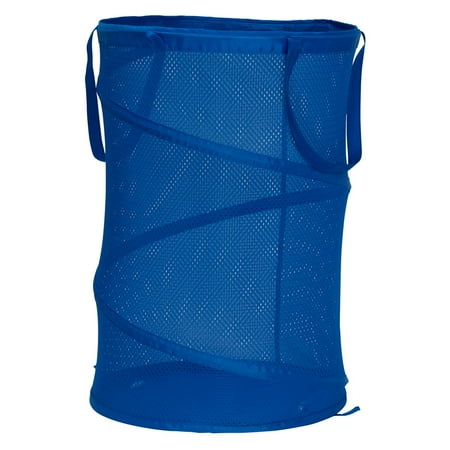 Household Essentials Pop-Up Laundry Hamper, Blue
