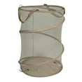 thumbnail image 1 of Household Essentials Pop-Up Mesh Laundry Hamper, Beige, 1 of 5