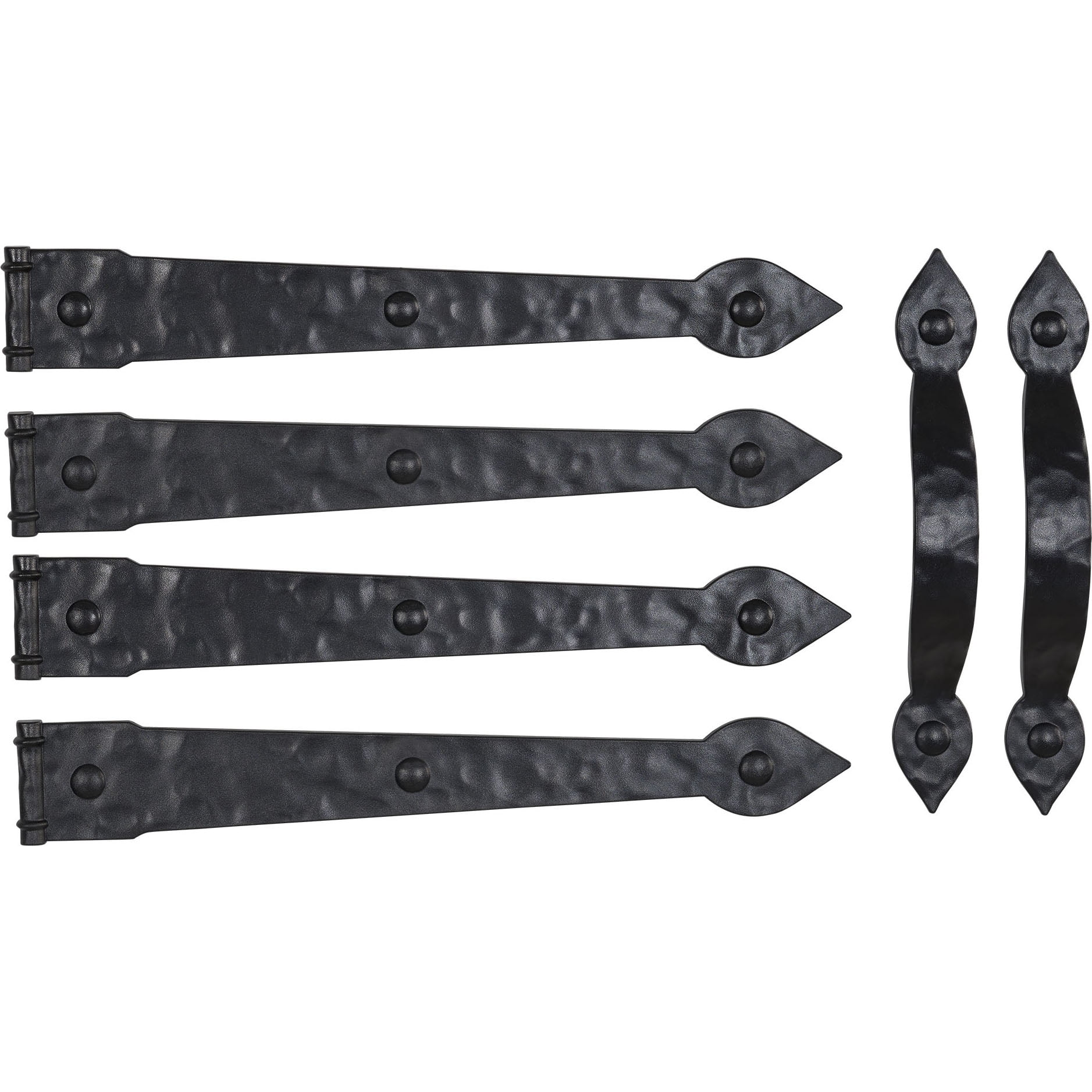 Black Magnetic Carriage House Garage Door Accents Set