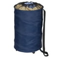 thumbnail image 1 of Household Essentials Rolling Pop Up Hamper, Drawstring Closure with Shoulder Strap and Removable Wheels, Blue, 1 of 6