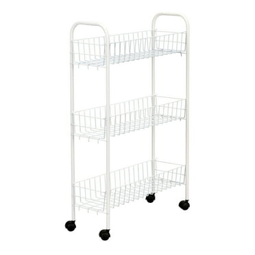 Household Essentials Slimline 3-Shelf Utility Cart
