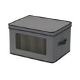 thumbnail image 1 of Household Essentials Stemware Storage Box, Windowed Storage with Lid, 12 Storage Compartments, Double Handles, Perfect for Storing Special Occasion Glassware, Gray, 1 of 7