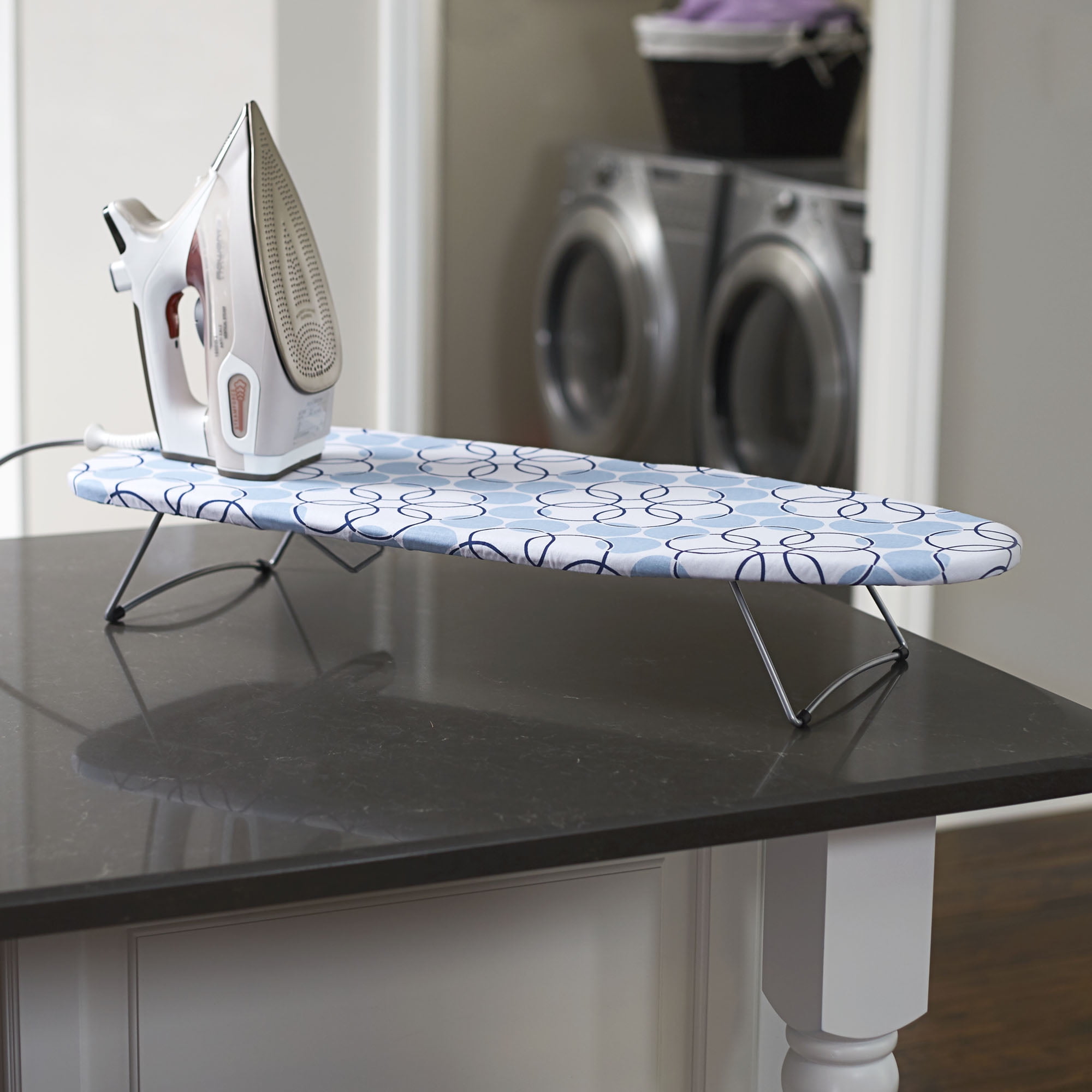 Household Essentials Tabletop Ironing Board Silver
