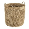 thumbnail image 1 of Household Essentials Tall Wicker Floor Basket, Woven Decorative Basket with Handles, Handmade, Great for Laundry and Storage, Natural, 1 of 6