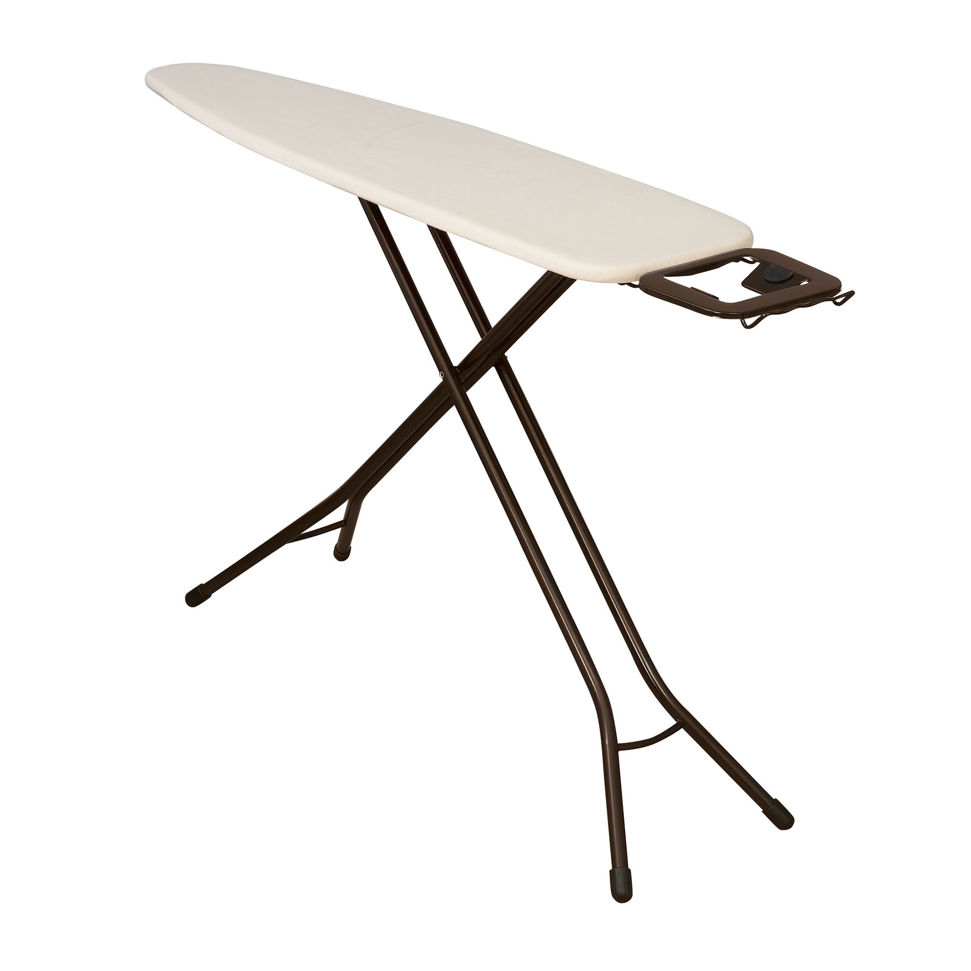Household Essentials Ultra Ironing Board, 4-Leg, with Steel Top and Iron Rest, Cotton Cover with Fiber Pad, Heat and Stain Resistant, Antique Bronze Frame - Walmart.com