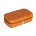 thumbnail image 1 of Household Essentials Vegan Leather Travel Jewelry Organizer Box, Caramel Color, 1 of 13