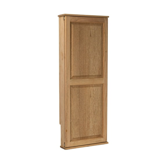 Household Essentials Wall Ironing Board Cabinet, Built-In Ironing Board, Convenient, Easy to Use, Solid Oak, 7 Height Settings, Mounts Securely to Wall, Includes Pad with Cover, Natural