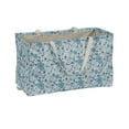 thumbnail image 1 of Household Essentials White and Blue Floral Krush Container All-Purpose Utility Tote, 1 of 7