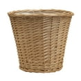 thumbnail image 1 of Household Essentials Willow Wicker Waste Basket, Medium, Handwoven with Built-In Plastic Liner, Durable and Attractive Weave, Tapered Design, Compact, Eco-Friendly, Easy to Clean, Natural, 1 of 5
