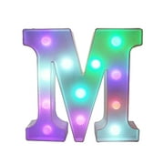 Household Essentials ZKCCNUK Colorful LED Marquee Letter Lights With Remote – Party Bar Letters With Lights Decorations For The Home - Multicolor Up to 60% off