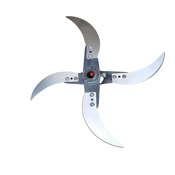 Household Farming Grass Shredder Knife Blades, Hole Diameter 12mm Equipped with 12 Mounting Holes for Adjustable Mounting for Improved Chopping Efficiency for Grass and Vegetables (Diameter25-26cm)