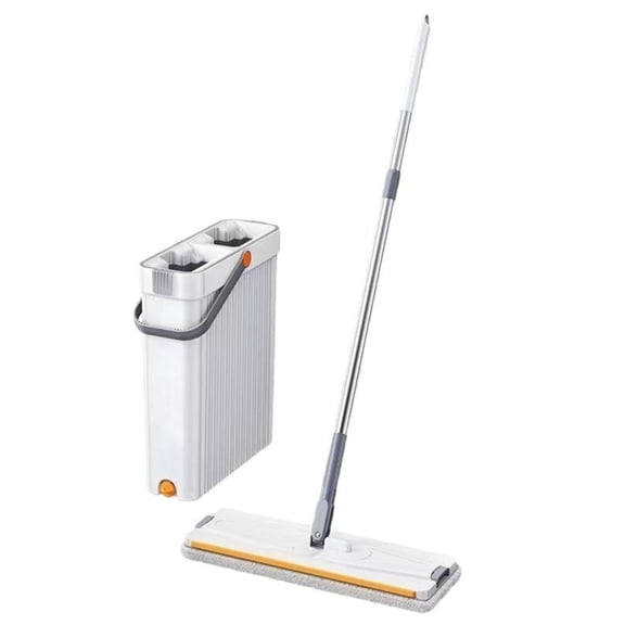 Household Flat Mop Tool Mop Bucket Set Handfree Mopping Flat Mop Magic Flat Mopping Rotating Self-Wringing Cleaning