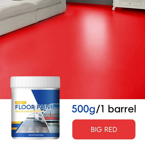 Household Floor Paint Three in One - Epoxy Water-Based High Solid Wear-Resistant Resin for Cement Floors, 500ml, Easy to Apply